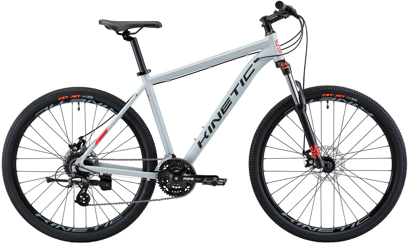 Фотография Велосипед Kinetic CRYSTAL 27.5” размер L 2021 Серый